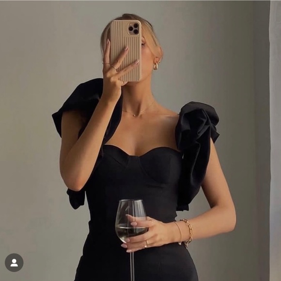 NWT Zara Ruffled Sleeve Mini Dress - Picture 14 of 17